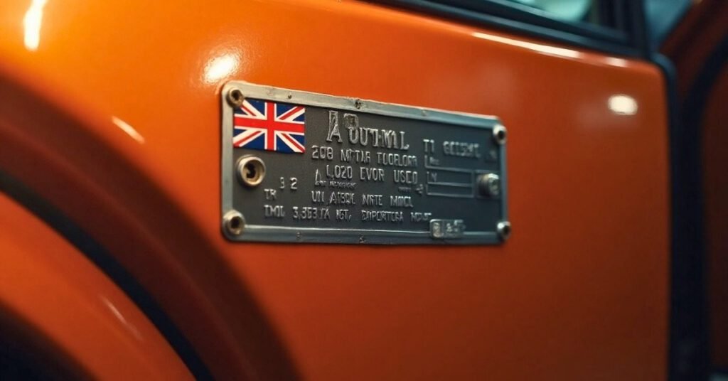 Vehicle Compliance Plate Australian