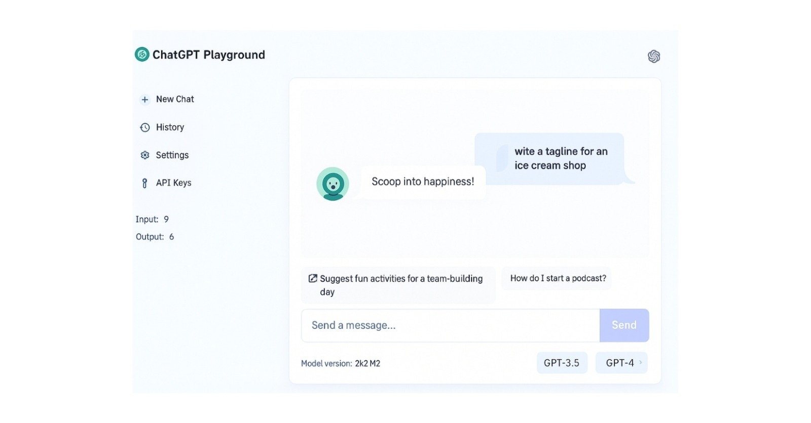 chat gpt playground