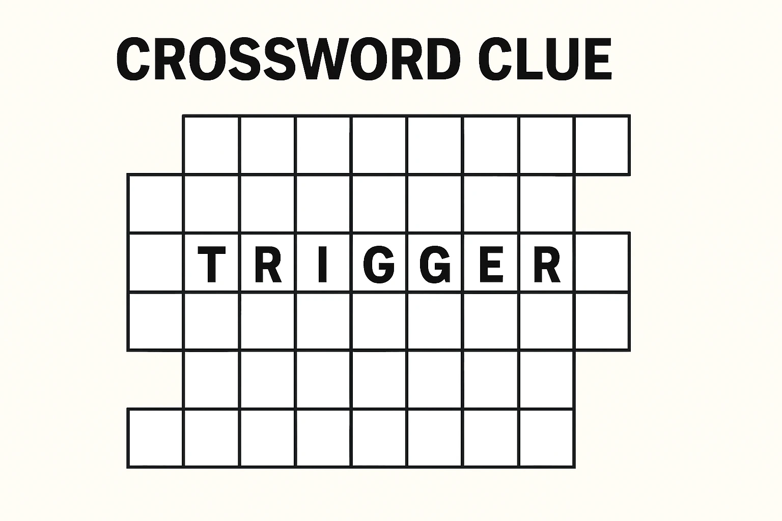 Trigger Crossword Clue